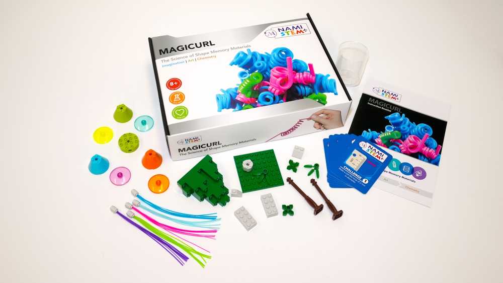 MagiCurl – 可控形狀記憶聚合物的STEM學習套件