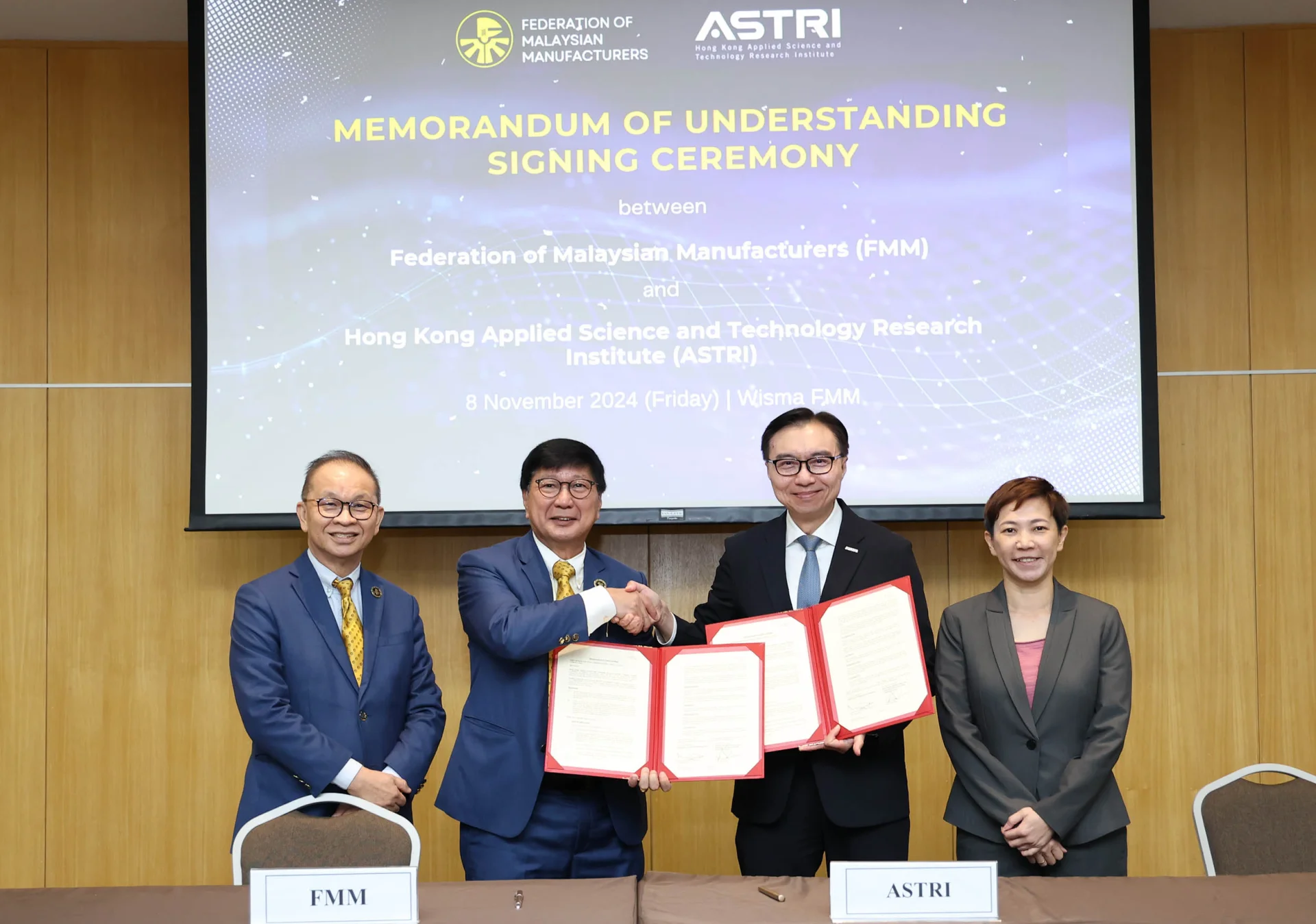 應科院簽合作備忘錄 助馬來西亞廠商升級轉型 把握大馬「新工業大藍圖」商機