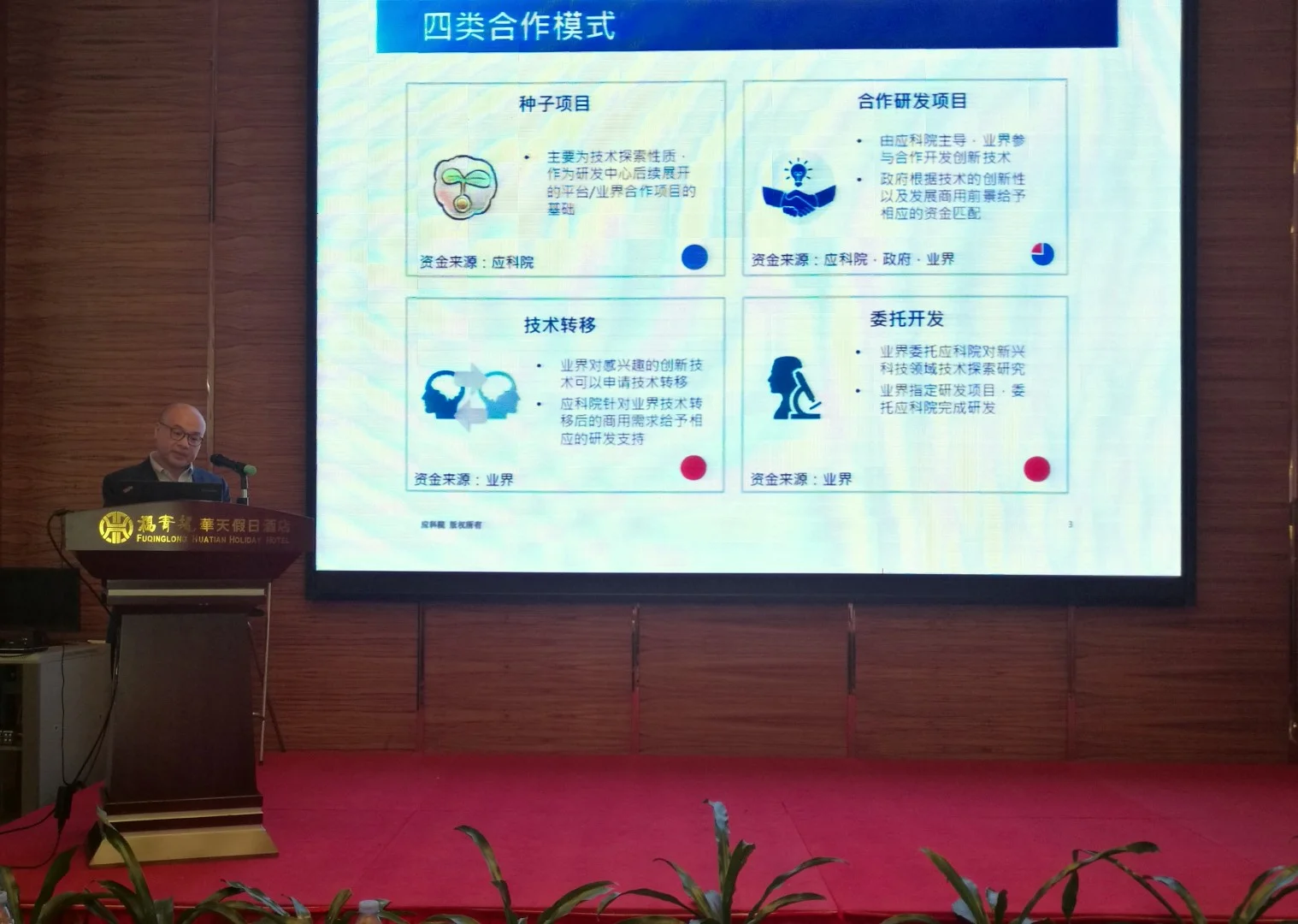 應科院專才於《福建省創新創業交流對接會》演講