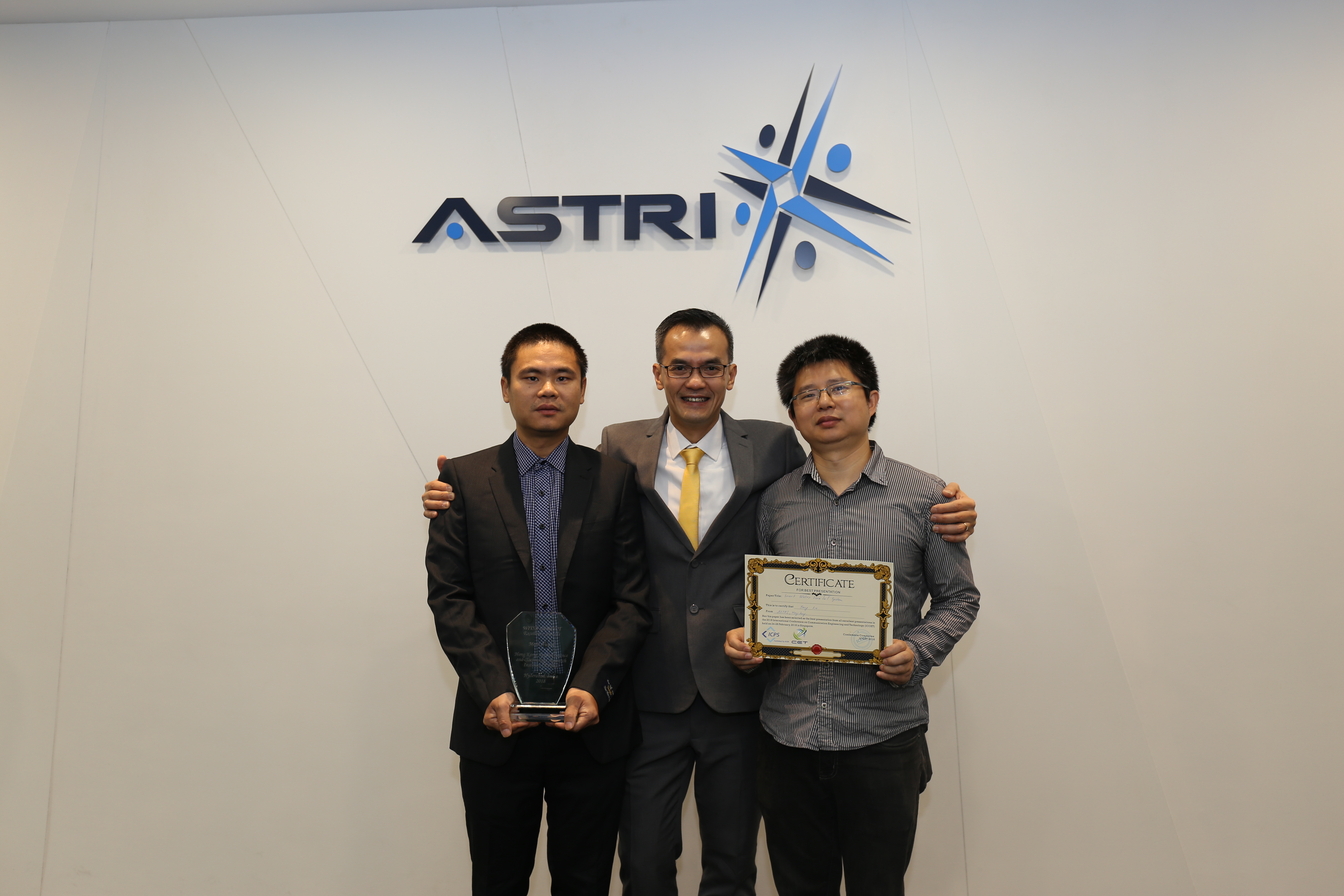 ASTRI’s Smart Water IoT system received an international recognition at the WITSA Global ICT Excellence Awards 2018
